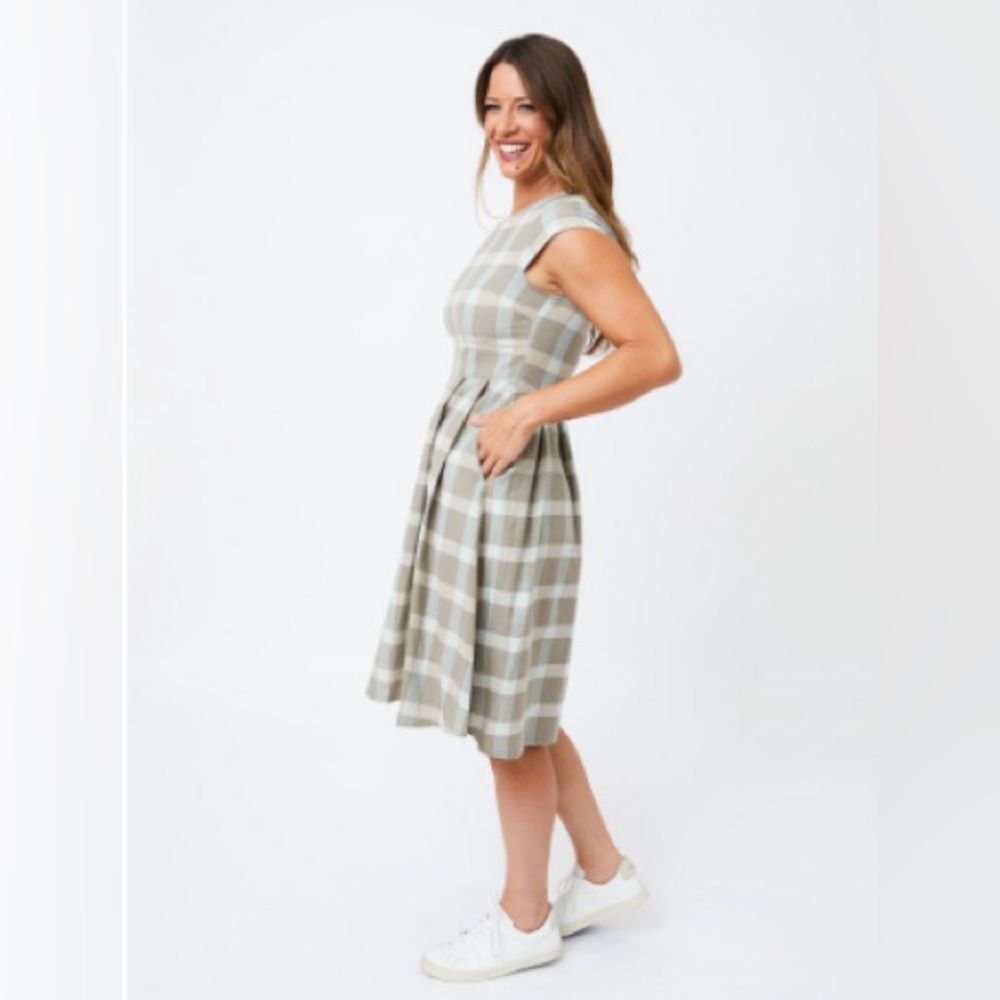 MATA TRADERS | Devonshire Dress - Sterling Plaid